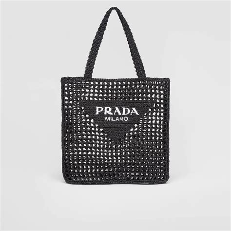 prada crochet tote bag dupe|prada nylon tote sale.